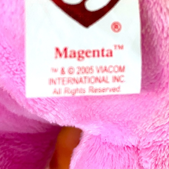Ty BEANIE BABIES BLUES CLUES MAGENTA THE DOG (NICK JR.) WITH ORIGINAL TUSH TAG - Picture 10 of 10